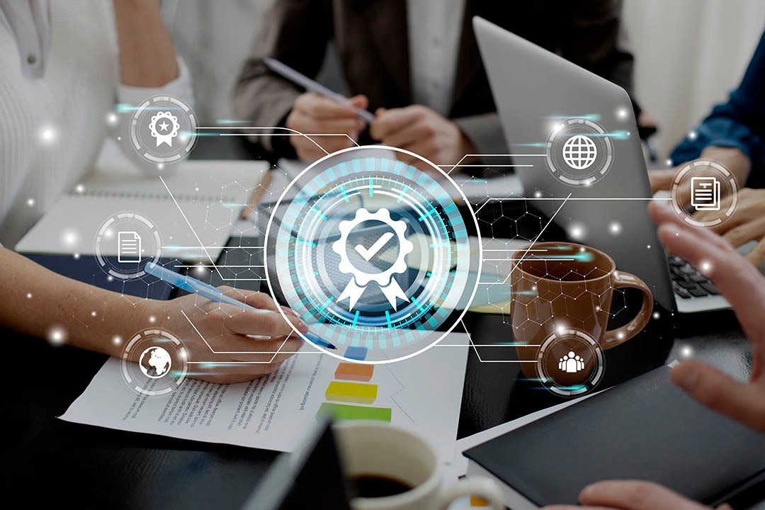 concepto-de-collage-de-control-de-calidad-estandar