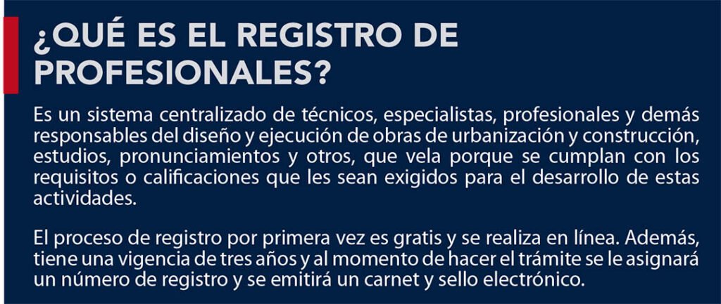 _registro de profesionales DOT